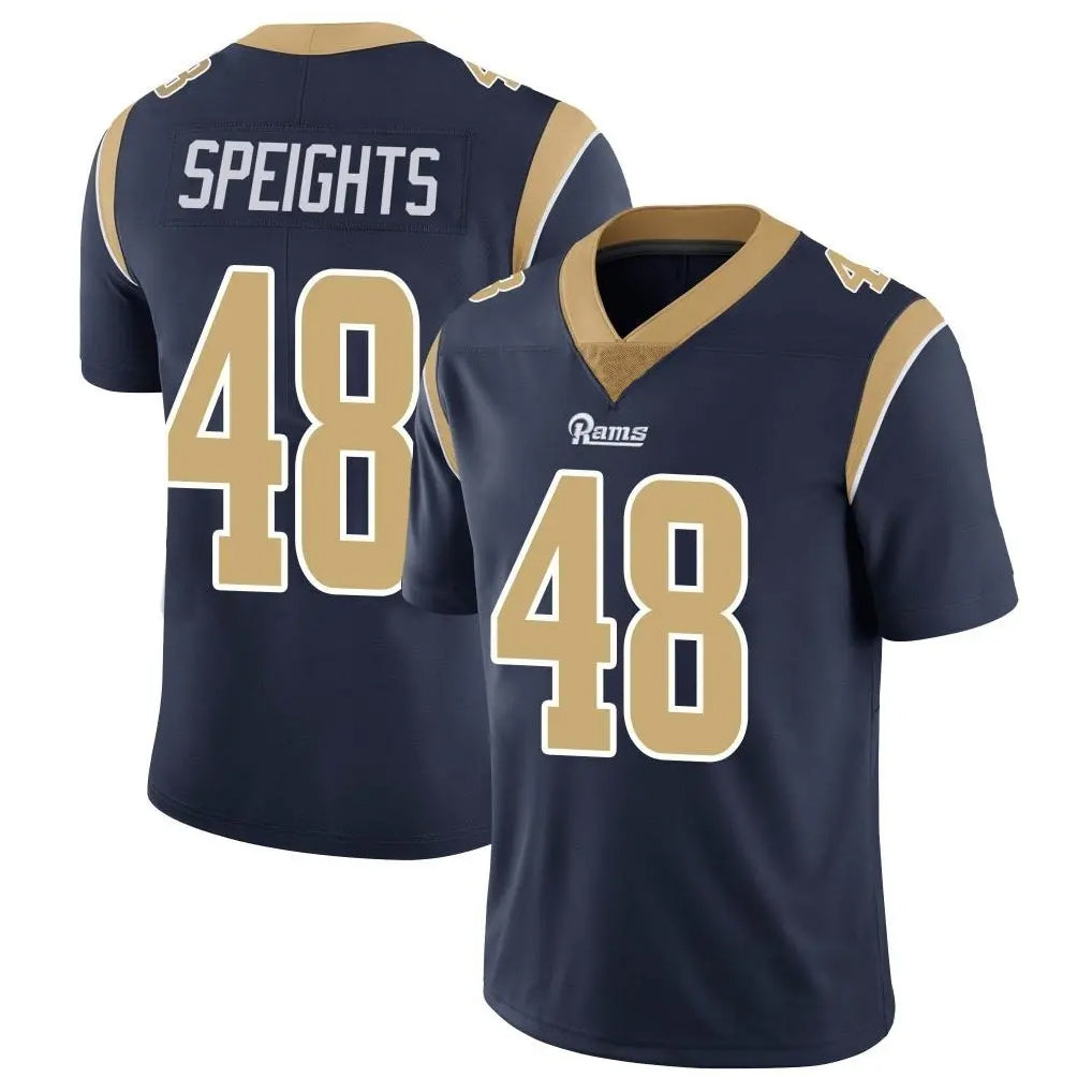 Punc LA.Rams #48 Omar Speights Player Navy Limited Vapor Untouchable Home Game Stitched Jerseys