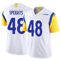 Punc LA.Rams #48 Omar Speights Player White Limited Vapor F.U.S.E. Home Game Stitched Jerseys