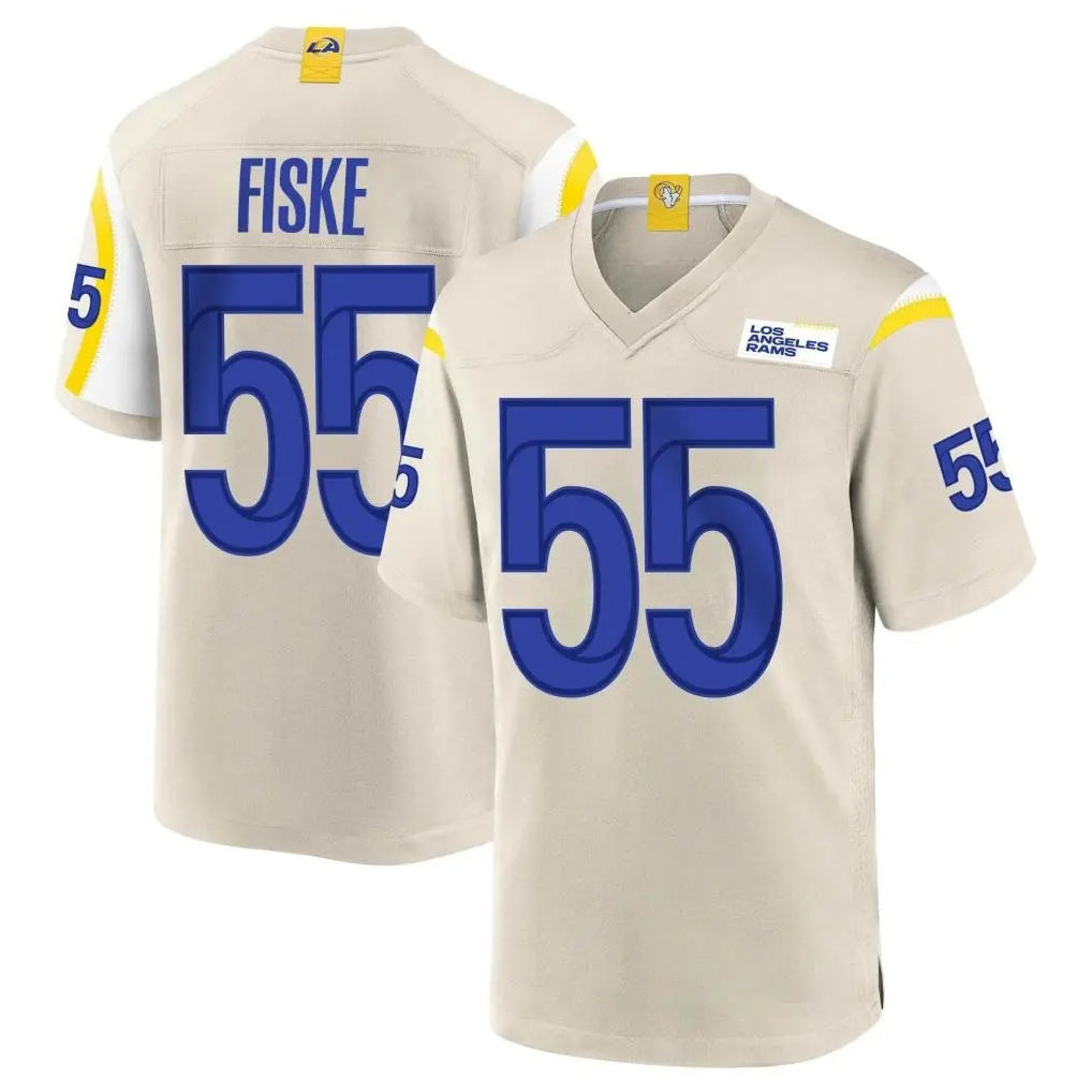 Punc LA.Rams #55 Braden Fiske Player Bone Home Game Stitched Jerseys