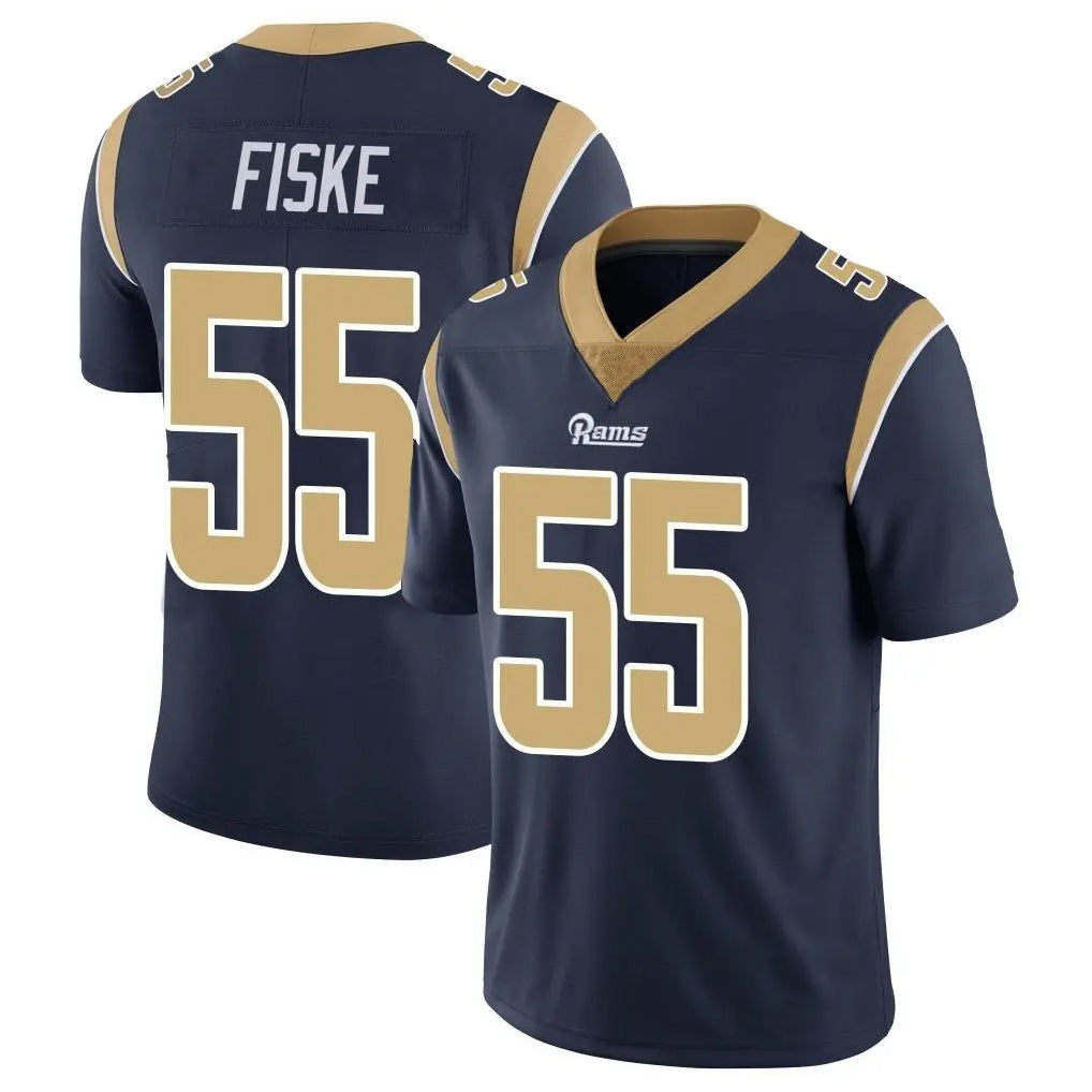 Punc LA.Rams #55 Braden Fiske Player Navy Limited Vapor Untouchable Home Game Stitched Jerseys