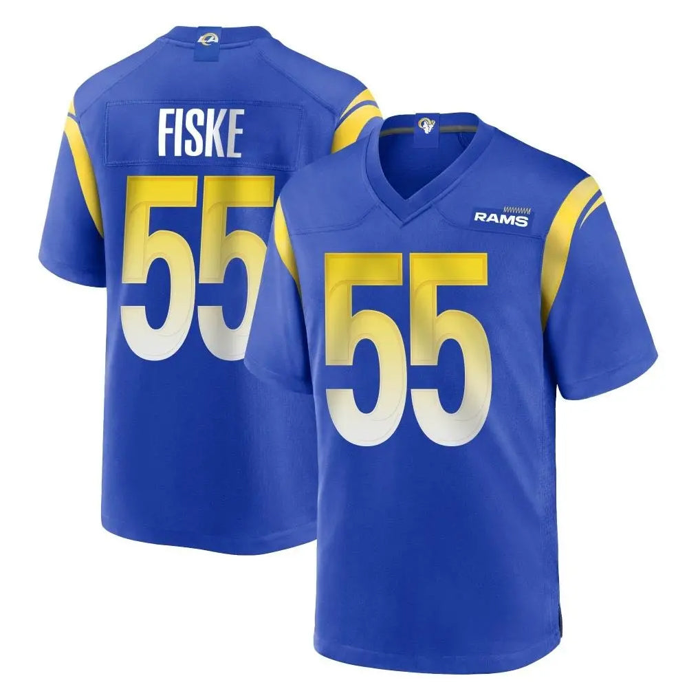 Punc LA.Rams #55 Braden Fiske Player Royal Home Game Stitched Jerseys