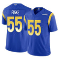 Punc LA.Rams #55 Braden Fiske Player Royal Limited Vapor F.U.S.E. Home Game Stitched Jerseys
