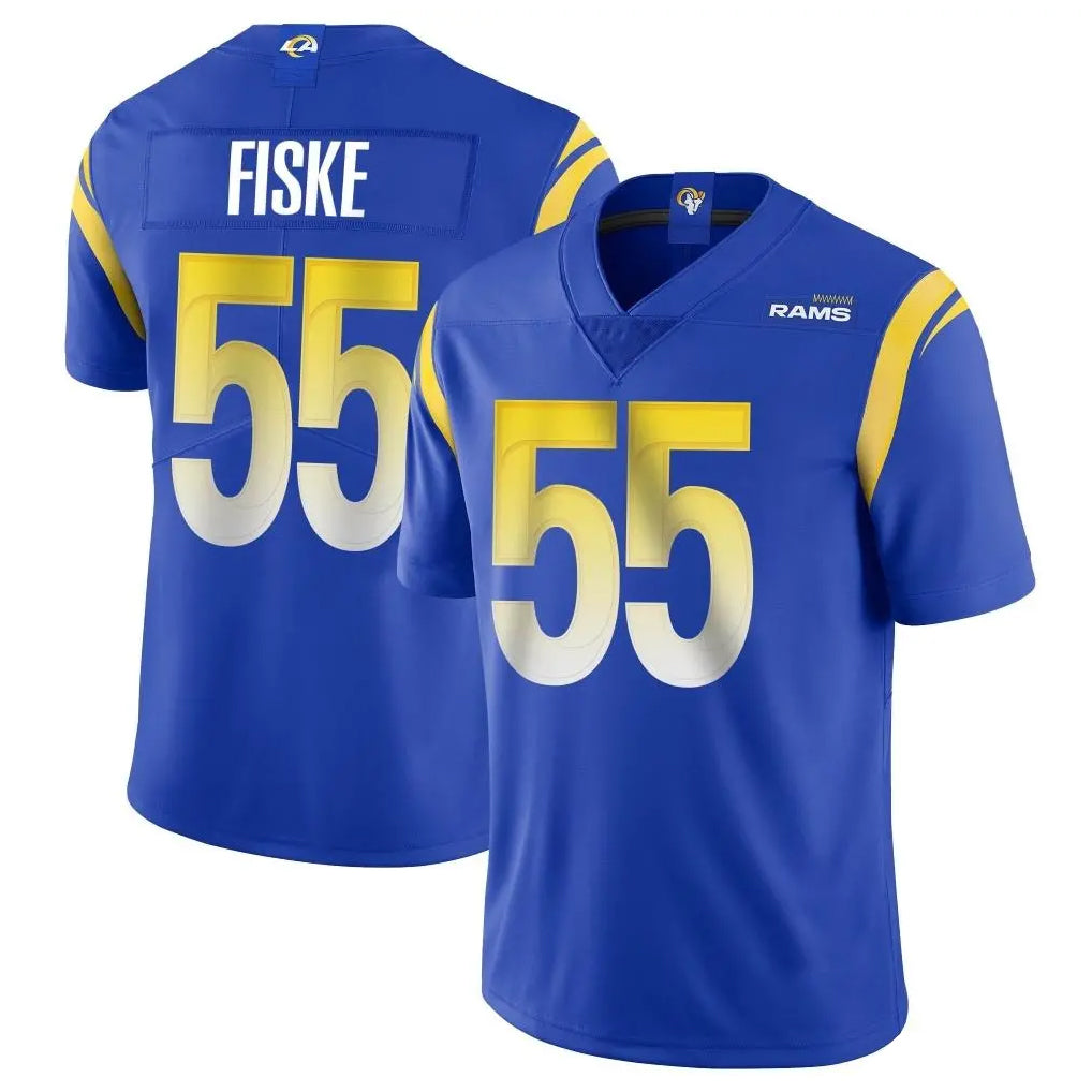 Punc LA.Rams #55 Braden Fiske Player Royal Limited Vapor Untouchable Home Game Stitched Jerseys