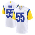 Punc LA.Rams #55 Braden Fiske Player White Home Game Stitched Jerseys