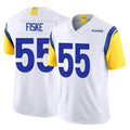 Punc LA.Rams #55 Braden Fiske Player White Limited Vapor F.U.S.E. Home Game Stitched Jerseys