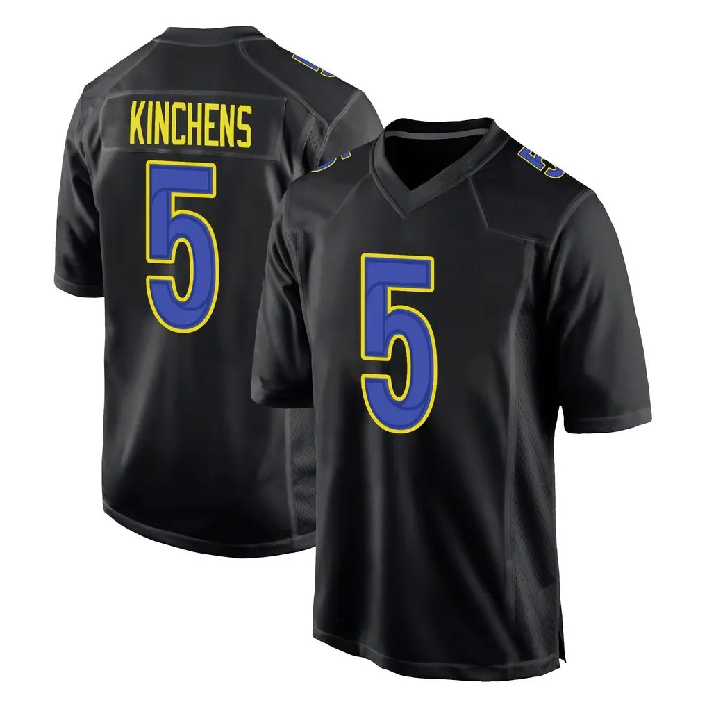 Punc LA.Rams #5 Kamren Kinchens Player Black Fashion Limited Home Game Stitched Jerseys