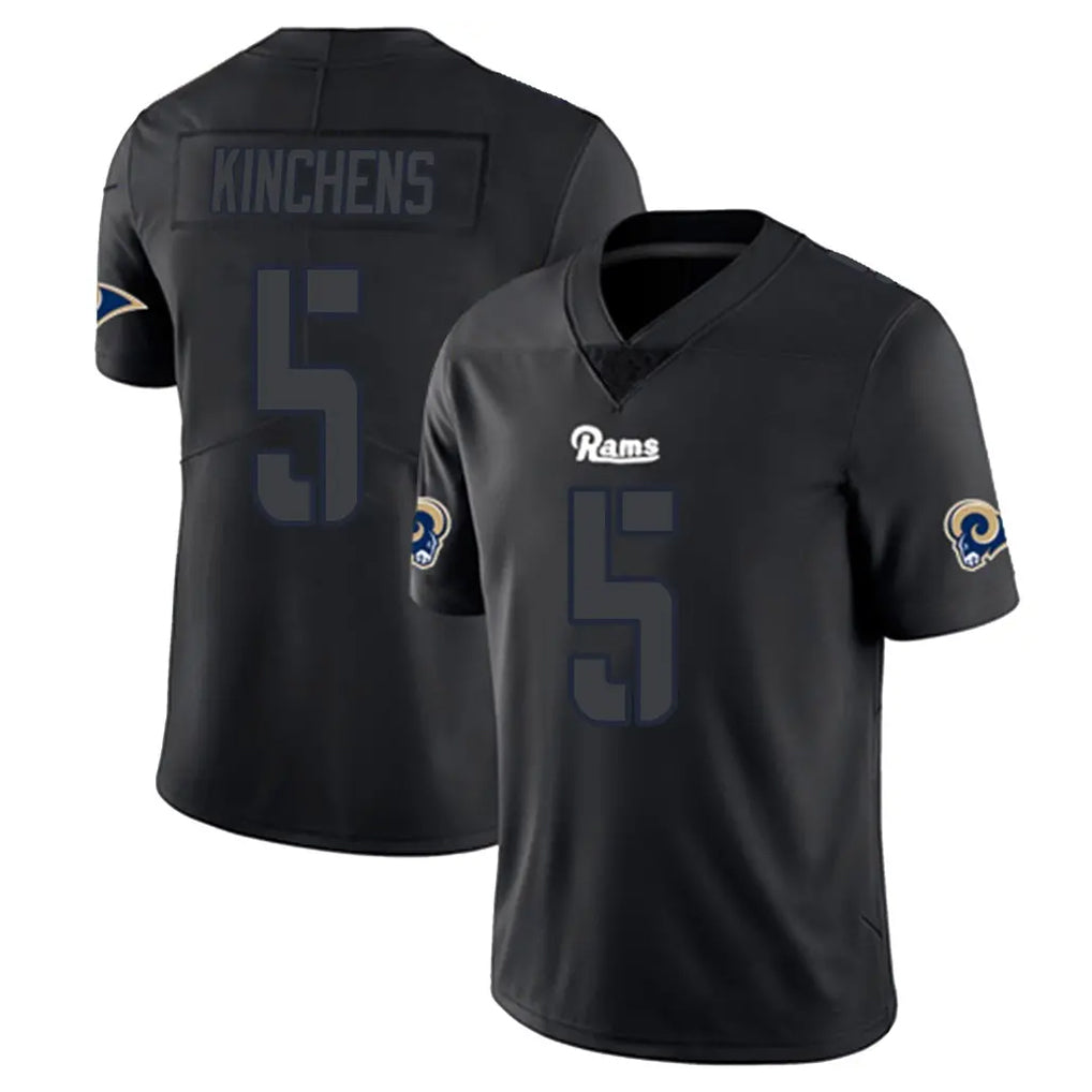 Punc LA.Rams #5 Kamren Kinchens Player Black Impact Limited Home Game Stitched Jerseys
