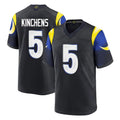 Punc LA.Rams #5 Kamren Kinchens Player Black Midnight Rivalries Collection Home Game Stitched Jerseys