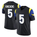 Punc LA.Rams #5 Kamren Kinchens Player Black Midnight Rivalries Collection Limited Home Game Stitched Jerseys