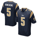 Punc LA.Rams #5 Kamren Kinchens Player Navy Home Game Stitched Jerseys
