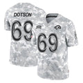 Punc LA.Rams #69 Kevin Dotson Player Arctic Camo Salute To Service Limited Game Stitched Jerseys