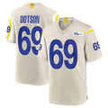 Punc LA.Rams #69 Kevin Dotson Player Bone Home Game Stitched Jerseys