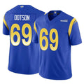 Punc LA.Rams #69 Kevin Dotson Player Royal Limited Vapor F.U.S.E. Home Game Stitched Jerseys