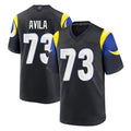 Punc LA.Rams #73 Steve Avila Player Black Midnight Rivalries Collection Home Game Stitched Jerseys