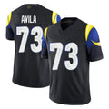 Punc LA.Rams #73 Steve Avila Player Black Midnight Rivalries Collection Limited Home Game Stitched Jerseys