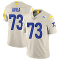 Punc LA.Rams #73 Steve Avila Player Bone Limited Vapor Home Game Stitched Jerseys