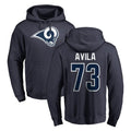 Punc LA.Rams #73 Steve Avila Player Navy Pullover Hoodie Limited Game Stitched Jerseys