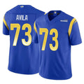 Punc LA.Rams #73 Steve Avila Player Royal Limited Vapor F.U.S.E. Home Game Stitched Jerseys