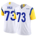 Punc LA.Rams #73 Steve Avila Player White Limited Vapor F.U.S.E. Home Game Stitched Jerseys