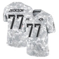 Punc LA.Rams #77 Alaric Jackson Player Arctic Camo Salute To Service Limited Game Stitched Jerseys
