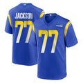 Punc LA.Rams #77 Alaric Jackson Player Royal Home Game Stitched Jerseys