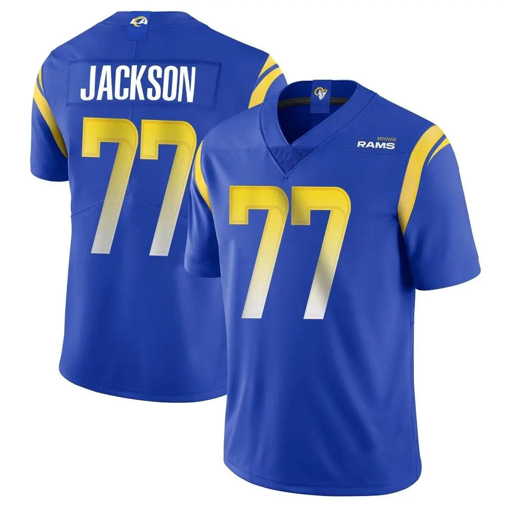 Punc LA.Rams #77 Alaric Jackson Player Royal Limited Vapor Untouchable Home Game Stitched Jerseys