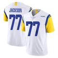 Punc LA.Rams #77 Alaric Jackson Player White Limited Vapor Untouchable Home Game Stitched Jerseys