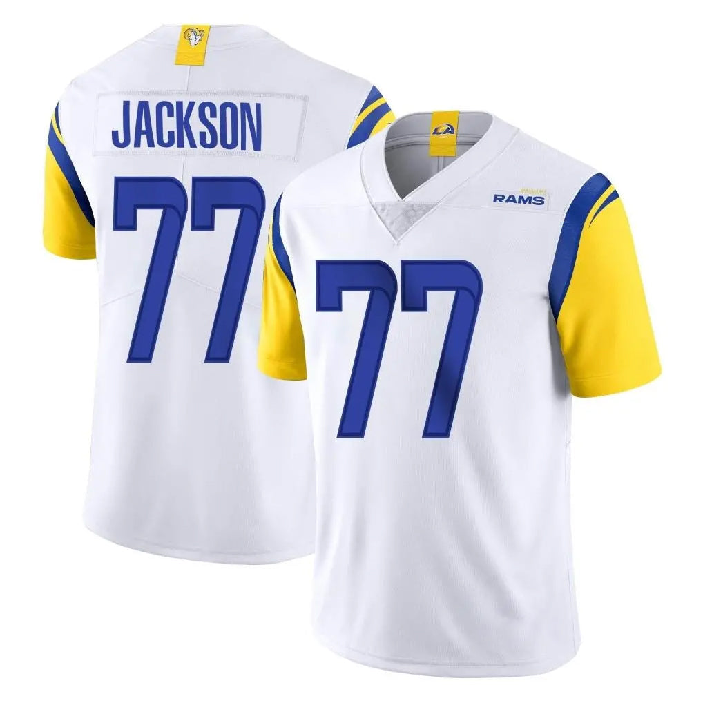 Punc LA.Rams #77 Alaric Jackson Player White Limited Vapor Untouchable Home Game Stitched Jerseys