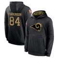 Punc LA.Rams #84 Colby Parkinson Player Black Salute to Service Hoodies Limited Game Stitched Jerseys