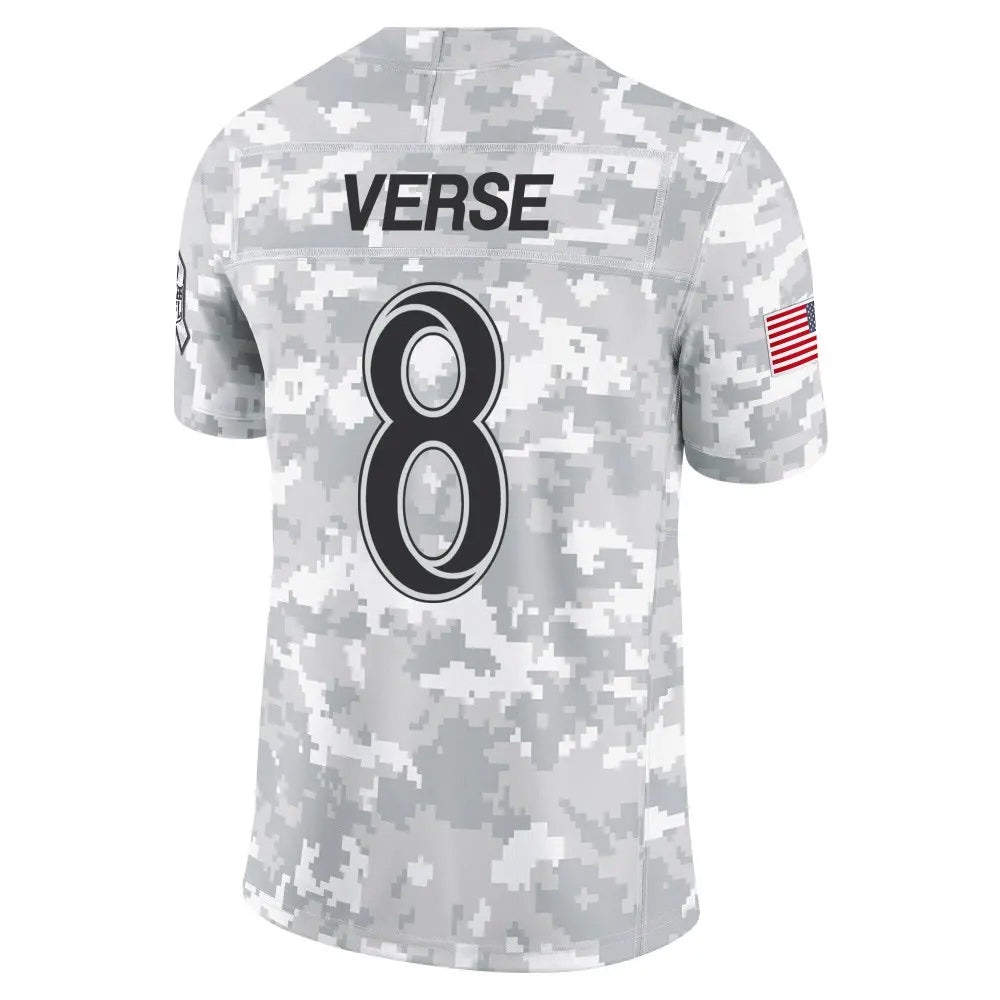 Punc LA.Rams #8 Jared Verse Player Arctic Camo Salute to Service Limited Stitched Jerseys