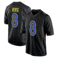 Punc LA.Rams #8 Jared Verse Player Black Fashion Game Stitched Jerseys