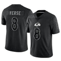 Punc LA.Rams #8 Jared Verse Player Black RFLCTV Limited Stitched Jerseys