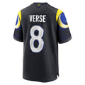 Punc LA.Rams #8 Jared Verse Player Midnight Blue Rivalries Collection Game Stitched Jerseys