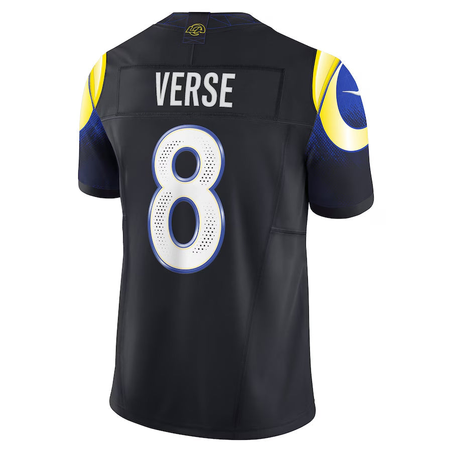 Punc LA.Rams #8 Jared Verse Player Midnight Blue Rivalries Collection Vapor Limited Stitched Jerseys