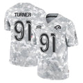Punc LA.Rams #91 Kobie Turner Player Arctic Camo Salute To Service Limited Game Stitched Jerseys