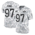 Punc LA.Rams #97 Poona Ford Player Arctic Camo Salute To Service Limited Game Stitched Jerseys