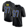 Punc LA.Rams #97 Poona Ford Player Black Fashion Limited Home Game Stitched Jerseys