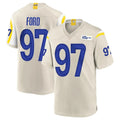 Punc LA.Rams #97 Poona Ford Player Bone Home Game Stitched Jerseys