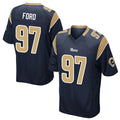Punc LA.Rams #97 Poona Ford Player Navy Home Game Stitched Jerseys
