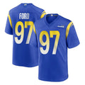 Punc LA.Rams #97 Poona Ford Player Royal Home Game Stitched Jerseys