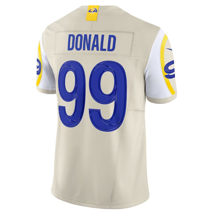 Punc LA.Rams #99 Aaron Donald Alternate Vapor F.U.S.E. Limited Jersey - Bone Stitched Jerseys