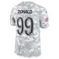 Punc LA.Rams #99 Aaron Donald Arctic Camo 2024 Salute to Service Retired Player Limited Jersey Stitched Jerseys