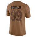 Punc LA.Rams #99 Aaron Donald Brown Salute To Service Limited Jersey Stitched Jerseys