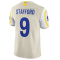 Punc LA.Rams #9 Matthew Stafford Bone Vapor Limited Jersey American Stitched Jersey