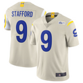 Punc LA.Rams #9 Matthew Stafford Bone Vapor Limited Jersey American Stitched Jerseys