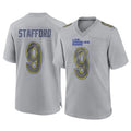 Punc LA.Rams #9 Matthew Stafford Player Gray Atmosphere Fashion Home Game Stitched Jerseys