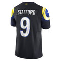Punc LA.Rams #9 Matthew Stafford Player Midnight Blue Rivalries Collection Vapor Limited Stitched Jerseys