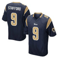 Punc LA.Rams #9 Matthew Stafford Player Navy Home Game Stitched Jerseys