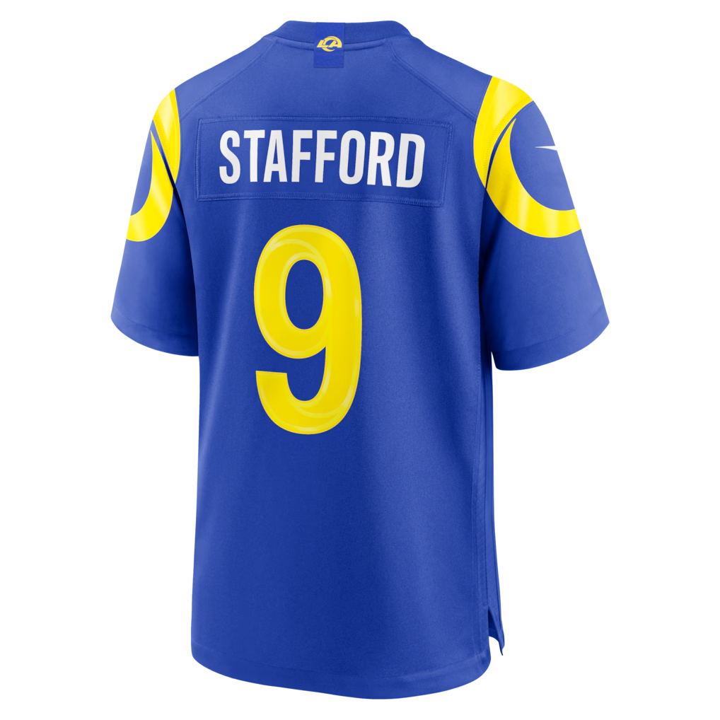 Punc LA.Rams #9 Matthew Stafford Royal Team Game Player Stitched Jerseys