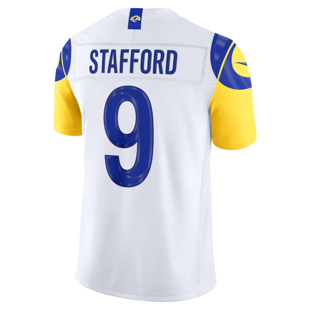 Punc LA.Rams #9 Matthew Stafford White Vapor F.U.S.E. Stitched Limited Jerseys